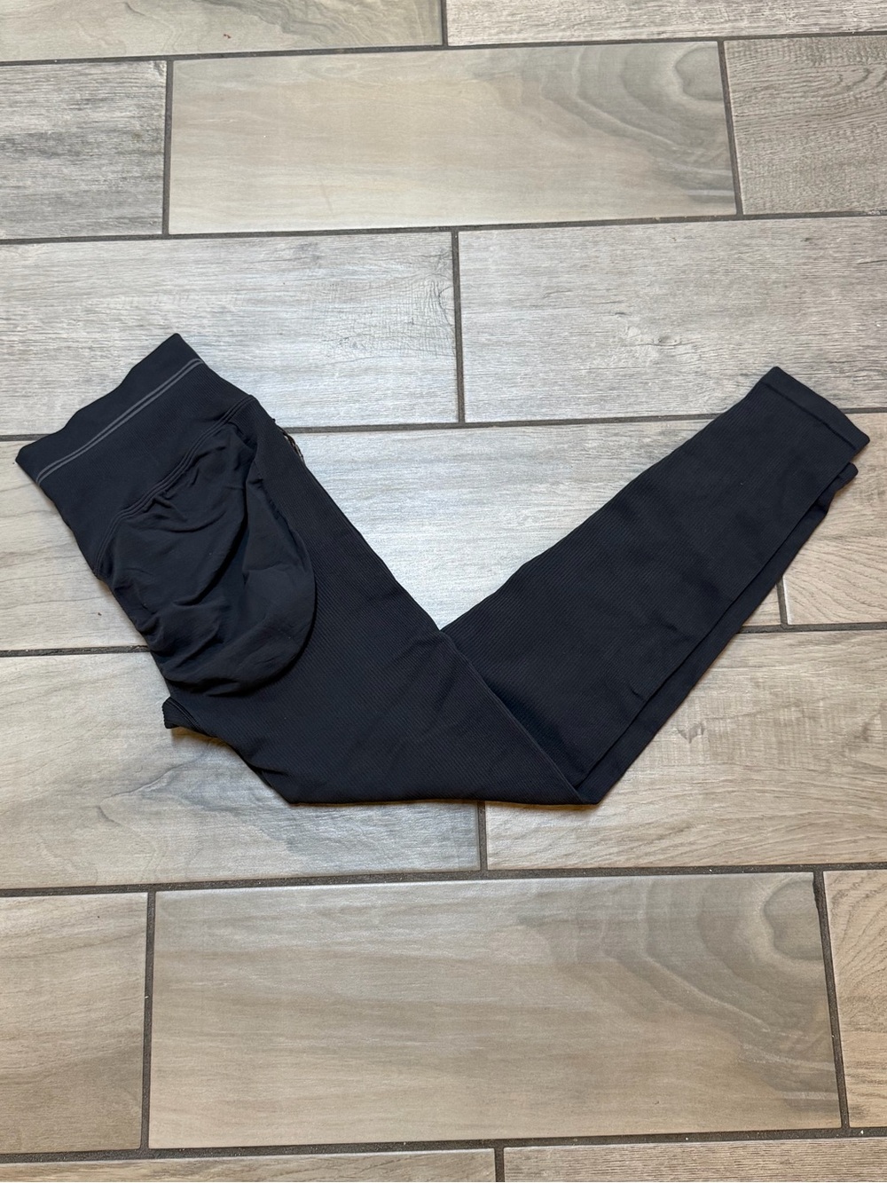NikeSKIMS Ribbed Seamless High Waisted Leggings Black
